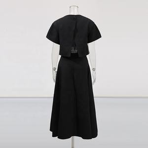 Лидер продаж, французская элегантная рубашка с цветочным узором, топ с высокой талией, трапециевидная длинная юбка, комплект из 2 предметов, женские юбки - Product Image 6