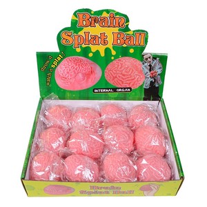 Pelota Antiestrés con Forma de Cerebro, Juguete Realista para Apretar, Resistente a Desgarros, de TPR, para Descomprimir, Regalo con Temática de Terror para Halloween - Product Image 1