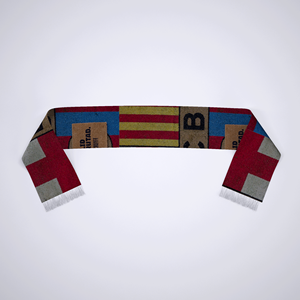 高品質両面カスタムニットネックファンフットボールサッカーブルースカーフハットカスタムサイウェイスカーフ - Product Image 2