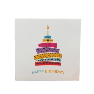 Europa popolare eco-friendly <span class=keywords><strong>buon</strong></span> <span class=keywords><strong>compleanno</strong></span> biglietti d'auguri con Foil timbring Design per feste promozionali - Product Image 1