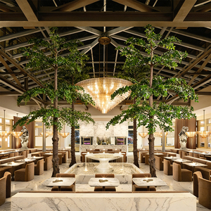 Árbol Artificial <span class=keywords><strong>de</strong></span> Terminalia, Árbol Tropical <span class=keywords><strong>de</strong></span> <span class=keywords><strong>Almendro</strong></span>, Planta Artificial Alta para Interiores, Sin Mantenimiento, para Decoración <span class=keywords><strong>de</strong></span> Vestíbulos <span class=keywords><strong>de</strong></span> Hoteles, Oficinas y Espacios Comerciales - Product Image 6