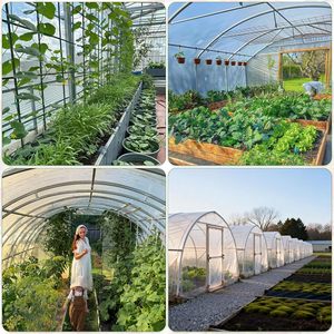 <b>Greenhouse</b> <b>Plastic</b> Sheeting 10x35 Ft Transparent UV Resistant Waterproof Cover For Winter Gardening - Product Image 6