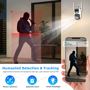 Wholesale 8MP 4K Dual Lens Outdoor Video Wireless WiFi Network <strong>IP</strong> PTZ <strong>Camera</strong> ICSee APP CCTV WiFi Security <strong>Camera</strong> - Product Image 4