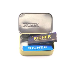 Mini Set de Papel de Liar con Grinder, Bandeja para Liar, Caja de Almacenamiento Metálica, Kit de Accesorios Portátiles para Fumar al Aire Libre - Product Image 5