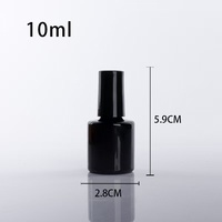 Flacons de vernis à ongles vides de 10 ml de forme spéciale avec bouchon à vis et pinceau pour sérigraphie, logo personnalisé, prix de gros usine