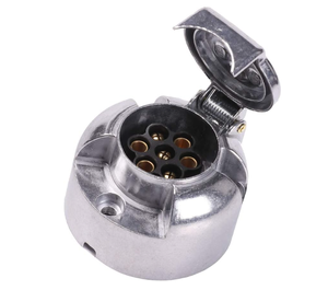 Conector de <span class=keywords><strong>remolque</strong></span> OEM de 7 vías, Conector de <span class=keywords><strong>remolque</strong></span> de Metal de 12V, <span class=keywords><strong>enganche</strong></span> de <span class=keywords><strong>remolque</strong></span> de aleación de aluminio impermeable, 7 pines hembra para camiones, AUTOCARAVANAS, BARCOS - Product Image 5
