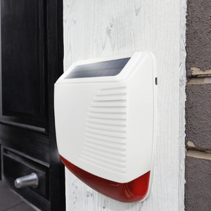 Solar Powered <strong>GSM</strong> Wireless Motion Sensor Strobe Siren Anti-Theft Burglar <strong>Alarm</strong> <strong>System</strong> Metal Construction 100-200m Detection - Product Image 3