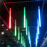 Tubo de Luz LED de Matriz de Píxeles RGB DMX512, Material de PC, DC24V, MeteorTube Digital 3D de 360 Grados