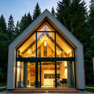 Kit de maison préfabriquée SIP en forme de A, style chalet moderne, pour suite de jardin, studio de cour et conception de petite pièce de vie - Product Image 3
