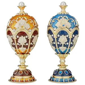 2022 nuovi arrivi ornamenti artigianali in resina su misura Facebook Twitter Email costantine uovo smaltato in stile Romanov
