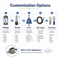 Actionneur solénoïde bistable DC6V personnalisé à aimant permanent, électroaimant de maintien push-pull pour serrure intelligente et distributeur automatique