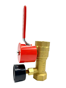 Vanne d'inspection en laiton DN25 K115 pour sprinkler d'incendie avec manomètre, vanne de test d'eau terminale DN25 de 1 pouce pour système d'incendie - Product Image 6