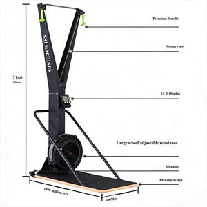 Simulateur de <span class=keywords><strong>ski</strong></span> à résistance réglable, machine de <span class=keywords><strong>ski</strong></span> d'intérieur avec écran numérique - Product Image 4