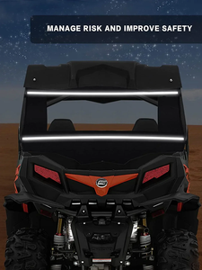 Pare-brise arrière en tissu UTV pour CFMOTO ZForce 500 800 EX Trail <span class=keywords><strong>1000</strong></span> 1000s pour CF <span class=keywords><strong>MOTO</strong></span> <span class=keywords><strong>Z</strong></span> Force avec fenêtre rabattable - Product Image 5