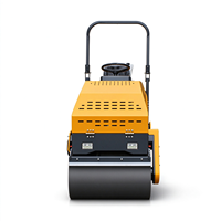 Compacteur vibrant articulé à double tambour avec direction hydraulique pour le compactage de routes et de sols en asphalte