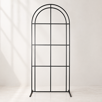 Arco Metálico Dorado y Negro para Decoración Floral en Bodas, Ceremonias y Eventos