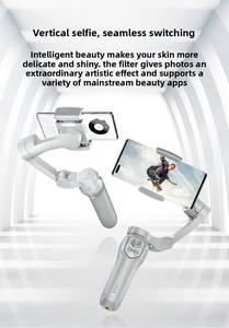 2025 Mini trípode cardán plegable <span class=keywords><strong>estabilizador</strong></span> <span class=keywords><strong>de</strong></span> 3 ejes inalámbrico AI seguimiento 2500mAh batería Selfie Stick Time-Lapse fotografía teléfono - Product Image 4