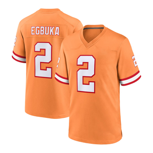 Maillot de football américain brodé de haute qualité à prix de gros Tampa Bay 2 Emeka Egbuka 50e saison, maillot de match cousu - Product Image 5