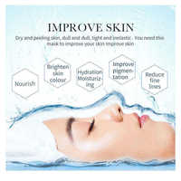 Masque Visage et Corps Éclaircissant et Hydratant au Collagène, Vitamine C et Niacinamide à la Rose – Soin Facial en Tissu – Prix Usine OEM