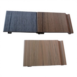 Panneaux de revêtement mural extérieur en bois-plastique composite (WPC) imperméable de style moderne pour maisons - Product Image 1