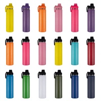Bouteille isotherme anti-chute en acier inoxydable épaissi thermolaqué, grande capacité 12oz 22oz, maintien au chaud 12-24 heures