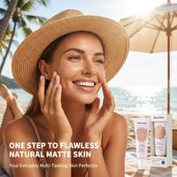 Crème BB liquide mate longue tenue, hydratante, waterproof, couvrance totale, SPF30, crème solaire, fond de teint, marque privée