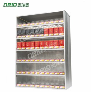 smoke shop Cigarette dispenser shelf metal supermarket tobacco cigarette display cabinet