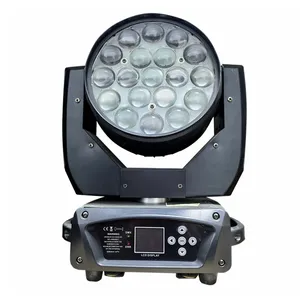 Guangzhou Factory Price Mac Aura 19x15W Zoom Wash 4in1 Moving Head Light AURA