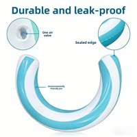 Bouée de natation gonflable en PVC, modèle QN-0315A, 74x54cm, épaissie, écologique, pour piscine et plage, idéale pour les fêtes, produit transfrontalier très demandé