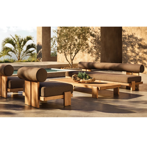 Sofá Modular <span class=keywords><strong>Vigo</strong></span> de Teca a Precio de Fábrica, Juego de Muebles de Exterior Impermeables, Sofá de Jardín de Diseño para Uso en Patio - Product Image 1