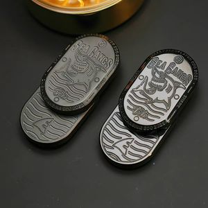 Fidget Spinner Rotatif en Alliage Métallique avec Roulement à Billes, Roue à Cliquet et Pièce Magnétique à Pousser, Anti-Stress EDC pour Garçons - Product Image 2