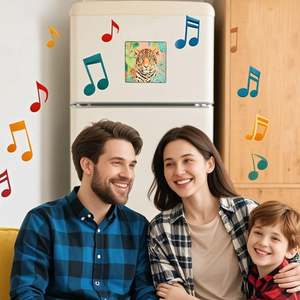 DZ Best Selling Sublimation Fridge Magnet Blanks USB Rechargeable Blank PET Plastics with Heat Press Magnetic Sticker Type - Product Image 4