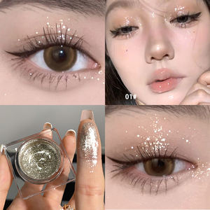 Fard à paupières gelée aux couleurs éclatantes, <span class=keywords><strong>paillettes</strong></span> scintillantes, brillantes, effet flash, <span class=keywords><strong>strass</strong></span>, <span class=keywords><strong>paillettes</strong></span> fines, poudre scintillante - Product Image 6