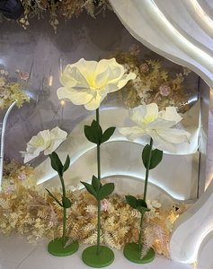 ดอกไม้กระดาษ X58 ดอกไม้ยักษ์ ดอกไม้เทพนิยาย ดอกบัวคู่ ดอกไม้ประดับตกแต่งงานแต่งงาน ชุดสีสันสดใส สำหรับตกแต่งเวทีงานแต่งงาน - Product Image 2