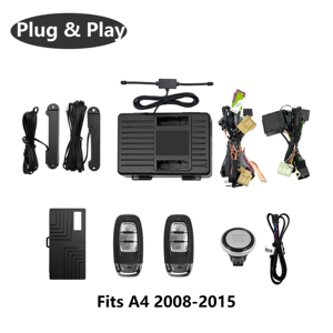Botón de Encendido para Audi <span class=keywords><strong>A4</strong></span> 2008-2015, Sistema de Arranque del Motor, Conexión Plug and Play, Arnés Dedicado - Product Image 1