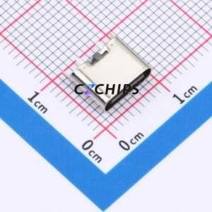 HX TYPE-C 2P 180 LCH6.5 USB Connector Through hole Component (THT) Connector Type-C Female Through Hole 2P - Product Image 1