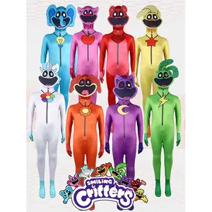 Costume Cosplay per bambini e adulti di Halloween vestito Fnaf Foxy Jumpsuit per bambini ragazzi Glamrock Bonnie body Cosplay