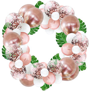 63Pcs <span class=keywords><strong>Rose</strong></span> Or Ballon 12 Pouces Latex Métal Ballon Saint Valentin <span class=keywords><strong>Anniversaire</strong></span> Ouverture <span class=keywords><strong>Guirlande</strong></span> Ballon Romantique Salle De Mariage Disposition - Product Image 6