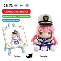 Poupées en peluche personnalisées OEM ODM, jouets en peluche doux, personnages en peluche personnalisés, vente en gros d'usine, poupées cadeaux pour enfants