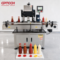 Machine à boucher les bouteilles, bouteilleuse à 4 rouleaux pour l'industrie cosmétique, pharmaceutique, alimentaire et des boissons