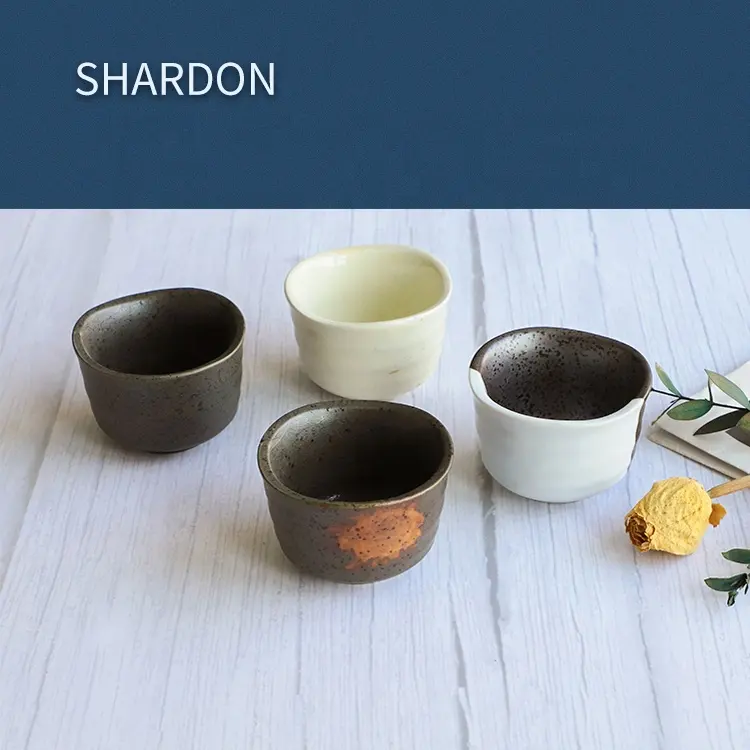 Best Selling Japanese & Korean Style 75ML Small Ceramic Porcelain Water Sake Cups