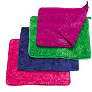 <span class=keywords><strong>Serviette</strong></span> en microfibre pour lavage de voiture nettoyage Polyester Polyamide chaîne cuisine corail polaire trame Super absorbant tissu séchage rapide voiture - Product Image 5