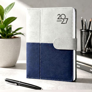 Custom Embossed Premium Durable PU Leather B5 Hardcover <b>Planner</b> Diary Organizer <b>Calendar</b> Notebook Corporate Gift - Product Image 1
