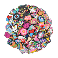 Paix amour Designer Charmes Tournesol Chaussure Décoration Charmes Fleur arc-en-ciel Clooseeful Cartoon Pvc