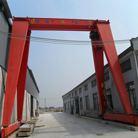 Grue à portique à poutre simple électrique de 5 tonnes montée sur rail au sol 2025