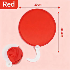 Abanico <span class=keywords><strong>de</strong></span> Mano Plegable Redondo <span class=keywords><strong>de</strong></span> Tela Personalizado con Impresión por Sublimación <span class=keywords><strong>de</strong></span> 60 mm, con Logotipo Personalizado, al por Mayor - Product Image 4