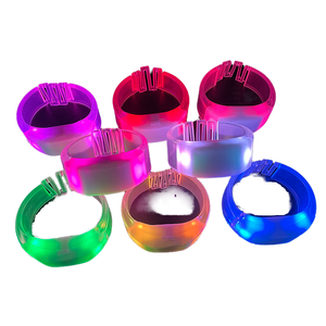 LED Control Light Wristbands Plastic Flashing Bracelets Party Remote Control LED Light Wristbands Promotional Party Supplies
