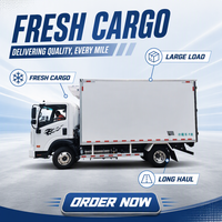 Camion frigorifique léger HLW Euro 3, transmission automatique, caisse isotherme intégrée, options de température multiples, usage urbain