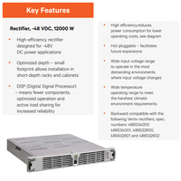 Nouveau Module redresseur Vertiv Original de puissance de commutation, redresseur eSure à haute efficacité R48-12000E R48-12000LE pour puissance de télécommunication