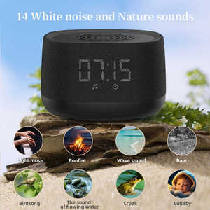 <span class=keywords><strong>2</strong></span> trong 1 âm thanh đồng hồ báo thức tiếng ồn Trắng BT Loa 7 màu sắc ánh sáng với bộ đếm thời gian xách tay tiếng ồn Trắng máy đồng hồ kỹ thuật số - Product Image 3